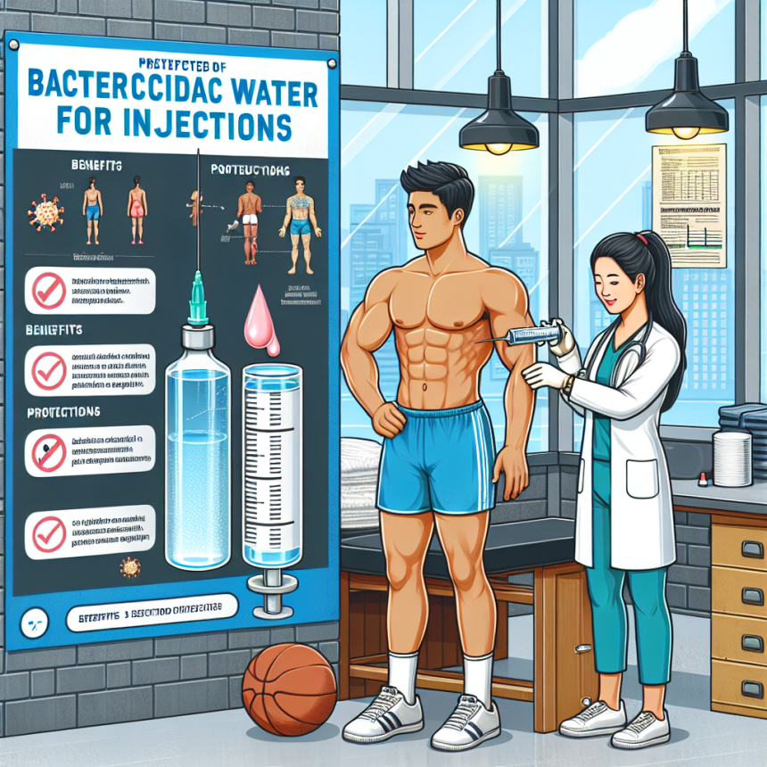 L'utilizzo dell'acqua battericida per iniezioni nello sport: benefici e precauzioni